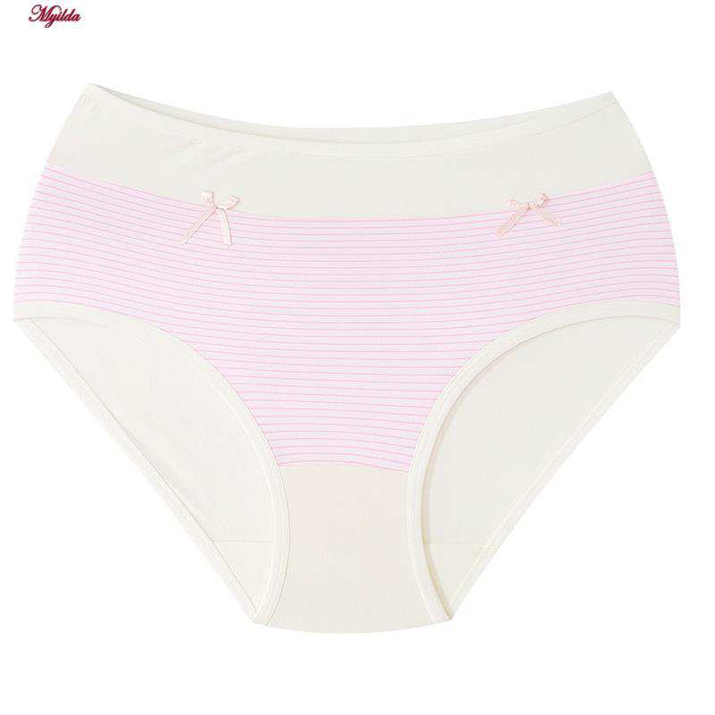 شورت زنانه راهراه رنگ صورتی کد 5408-Y97 ماییلدا