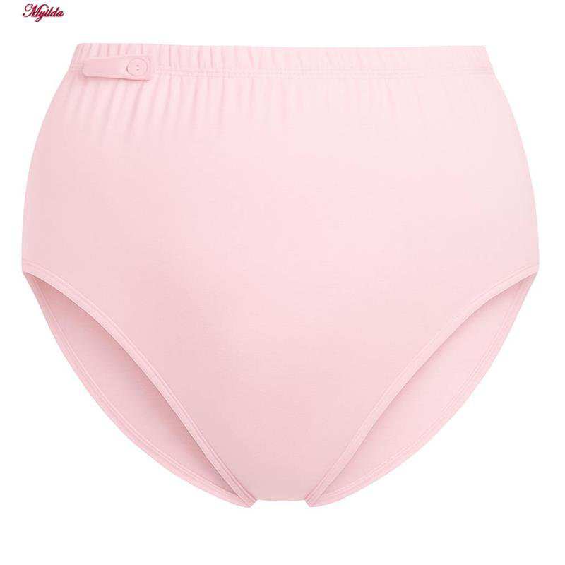 شورت بارداری رنگ صورتی و کرم ماییلدا مدل 5396-2 بسته 2 عددی