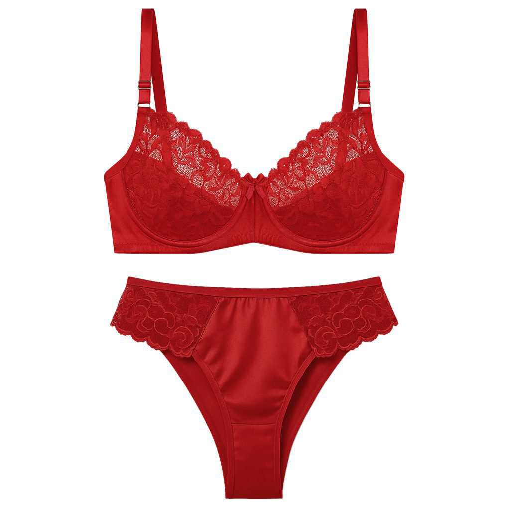 ست شورت و سوتین زنانه رنگ قرمز مدل فنردار بی یو تی کد 5401 ماییلدا