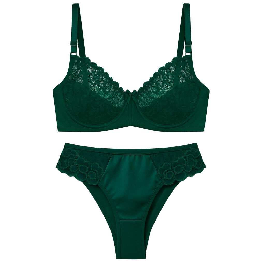 ست شورت و سوتین زنانه رنگ سبز مدل فنردار بی یو تی کد 5401 ماییلدا