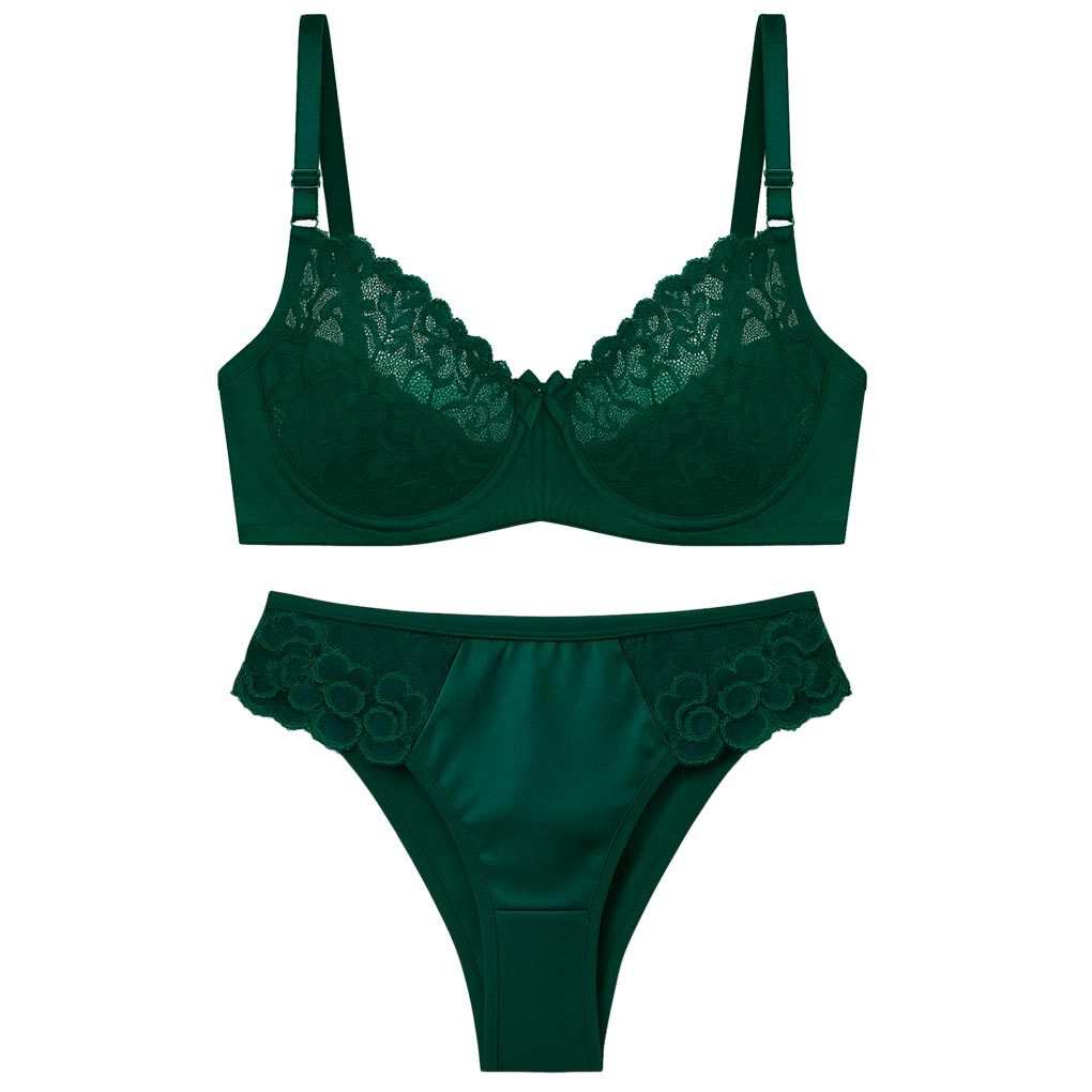 ست شورت و سوتین زنانه رنگ سبز مدل فنردار بی یو تی کد 5401 ماییلدا