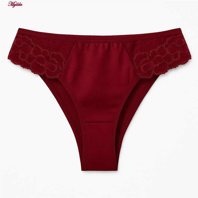 ست شورت و سوتین زنانه رنگ زرشکی مدل فنردار بی یو تی کد 5401 ماییلدا