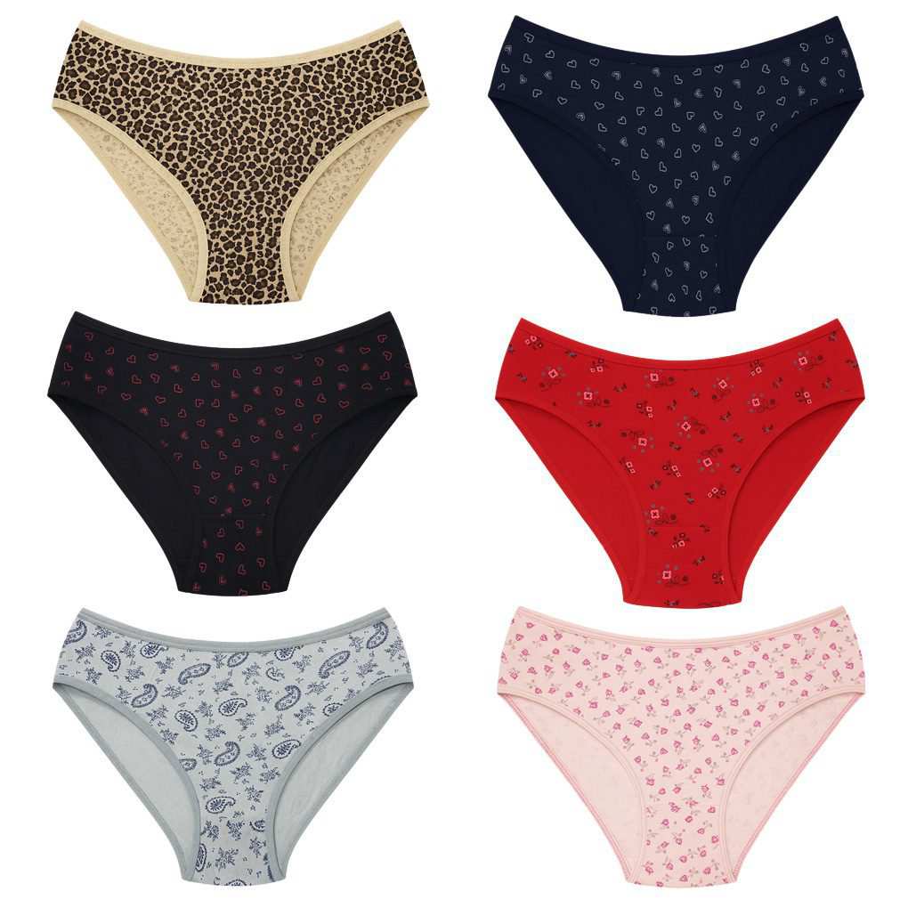 شورت زنانه اما مدل 5410-4045 بسته 6 عددی ماییلدا