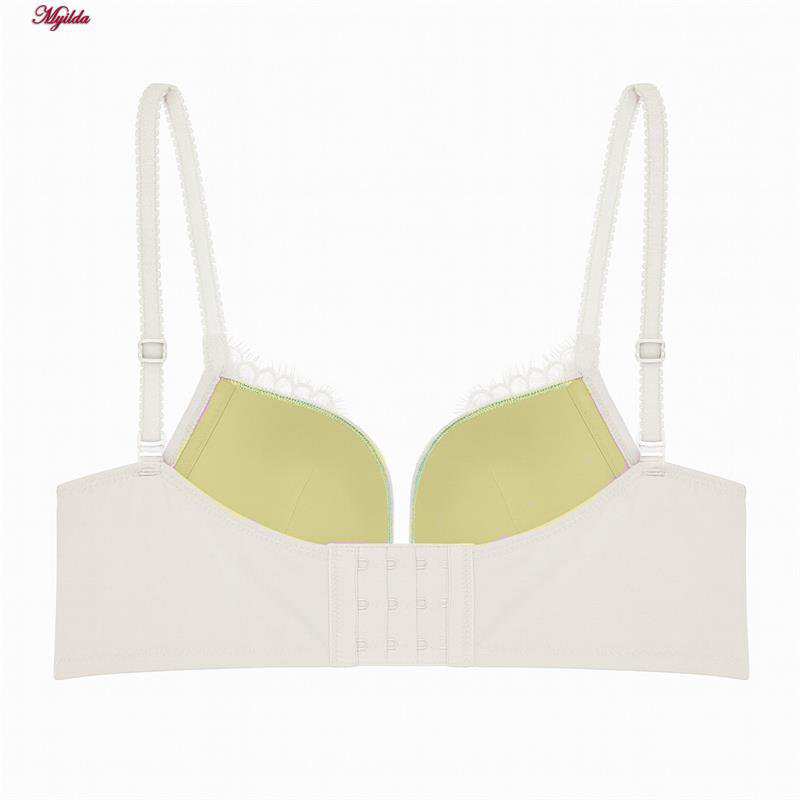 ست شورت و سوتین زنانه مدل بدون فنر رنگ سبز کد 5407-1313 ماییلدا