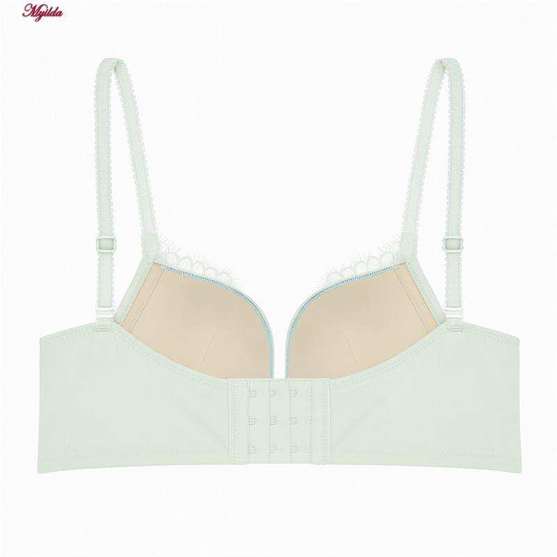 ست شورت و سوتین زنانه مدلاسفنجی بدون فنر رنگ آبی کد 5407-1313 ماییلدا