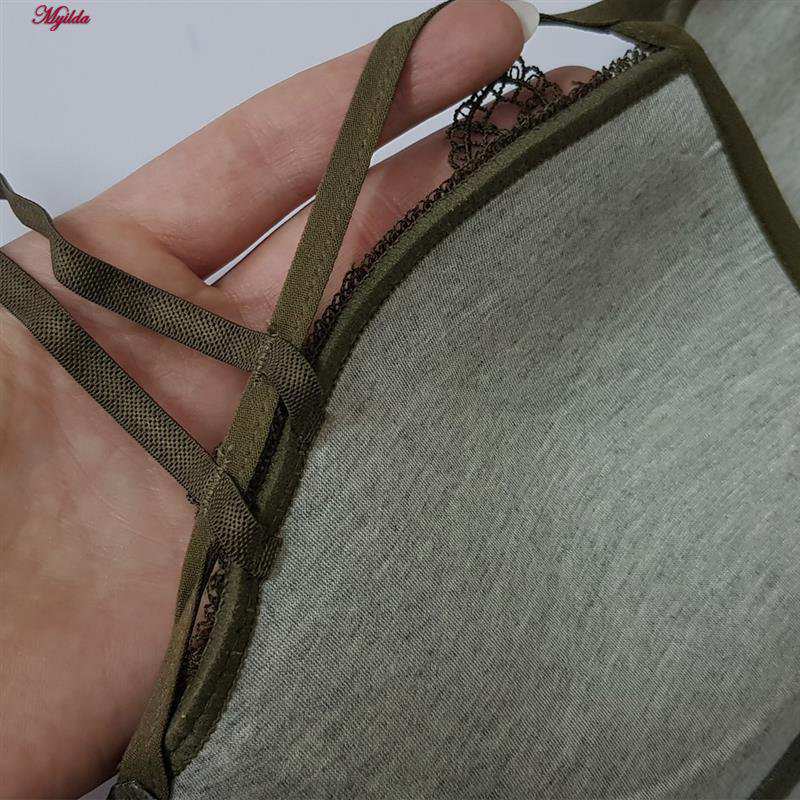 سوتین اسفنجی زنانه مدل بدون فنر رنگ سبز 5405-3513 ماییلدا