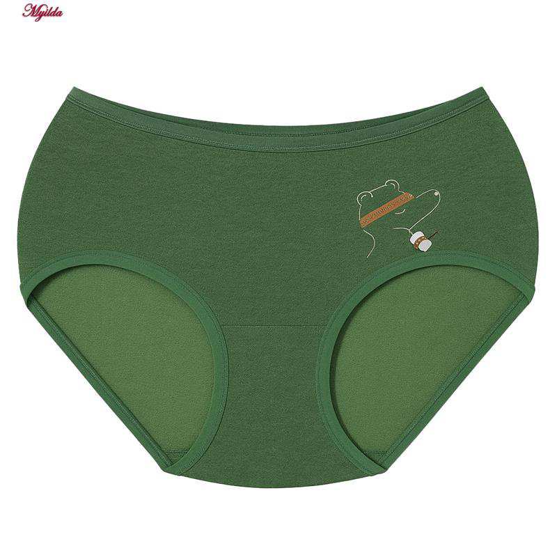 شورت زنانه خرسی رنگ سبز مدل 5403-6626 ماییلدا