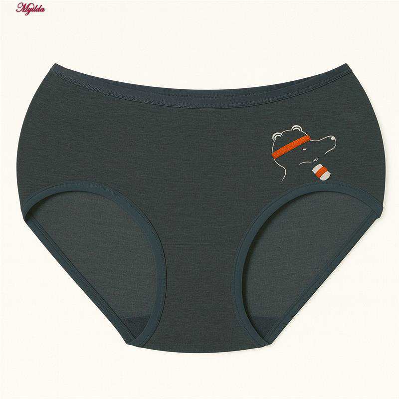 شورت زنانه خرسی رنگ خاکستری مدل 5403-6626 ماییلدا