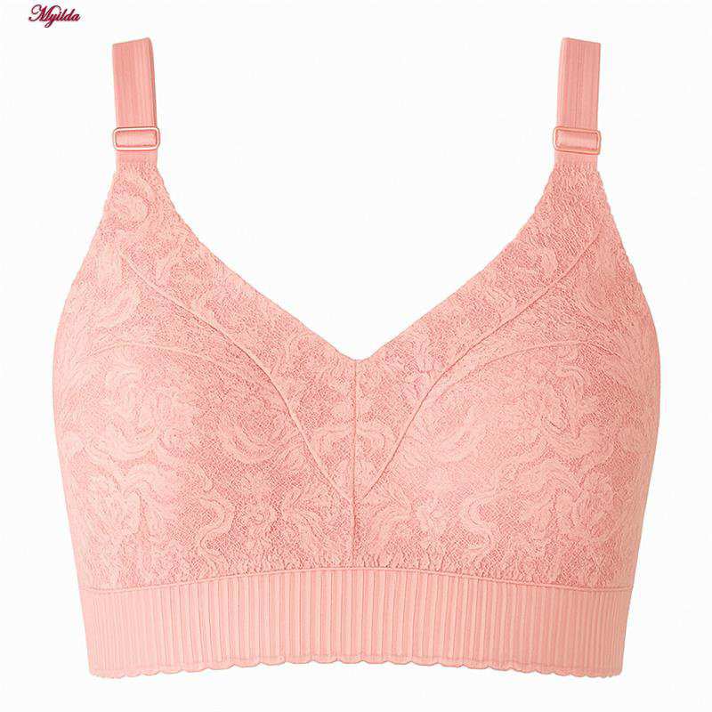 سوتین بدون فنر زنانه رنگ گلبهی ماییلدا مدل 5413