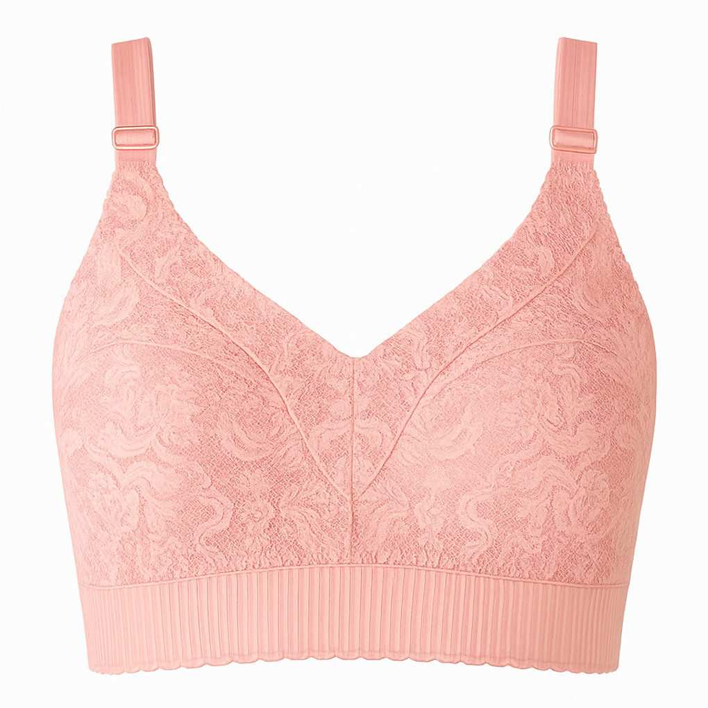 سوتین بدون فنر زنانه رنگ گلبهی ماییلدا مدل 5413