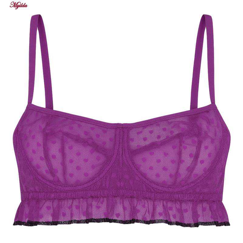 ست شورت و نیم تنه زنانه مدل فنردار رنگ بنفش ماییلدا کد 5432-606