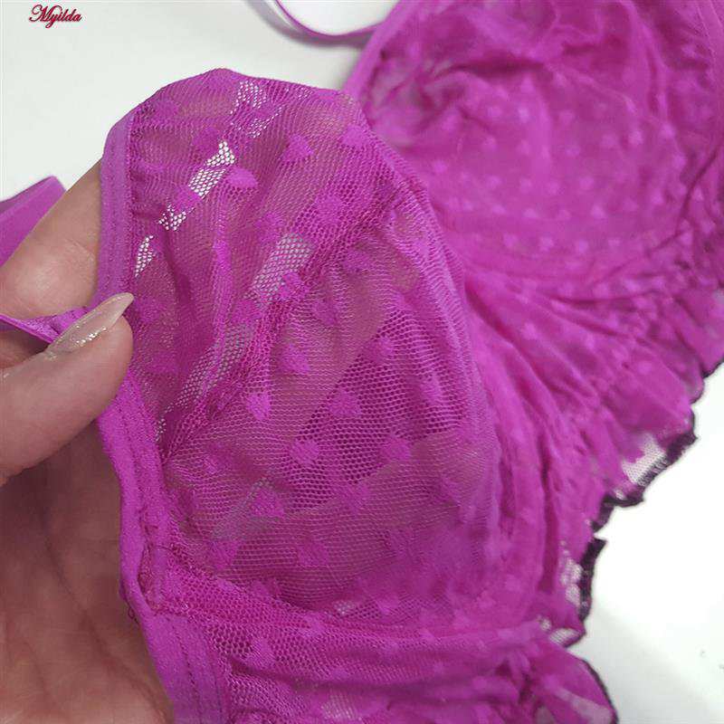 ست شورت و نیم تنه زنانه مدل فنردار رنگ بنفش ماییلدا کد 5432-606