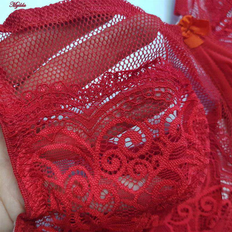 ست شورت و سوتین زنانه مدل فنردار رنگ قرمز کارنا رز کد 5431 ماییلدا