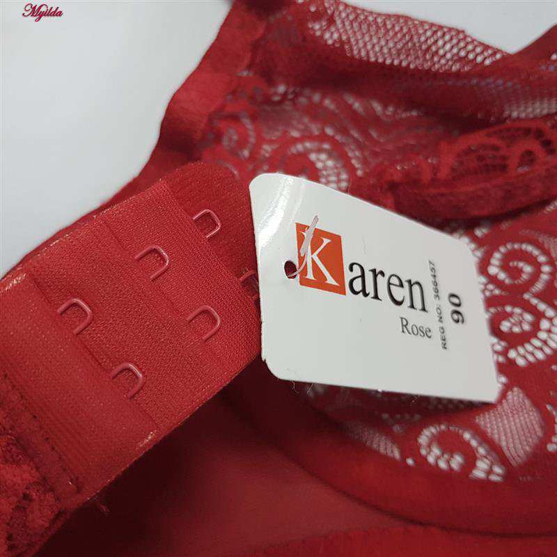 ست شورت و سوتین زنانه مدل فنردار رنگ قرمز کارنا رز کد 5431 ماییلدا