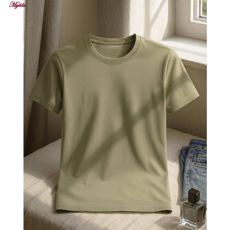 تیشرت آستین کوتاه مردانه برهان تن پوش مدل پنبه ای کد 1022 ماییلدا