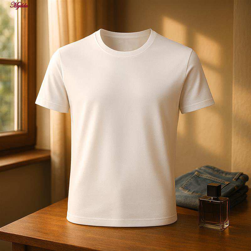 تیشرت آستین کوتاه مردانه برهان تن پوش مدل پنبه ای کد 1022 ماییلدا