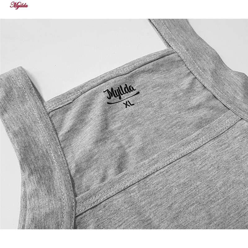 زیرپوش رکابی یقه خشتی مردانه ماییلدا مدل پنبه ای ملانژ کد 4713