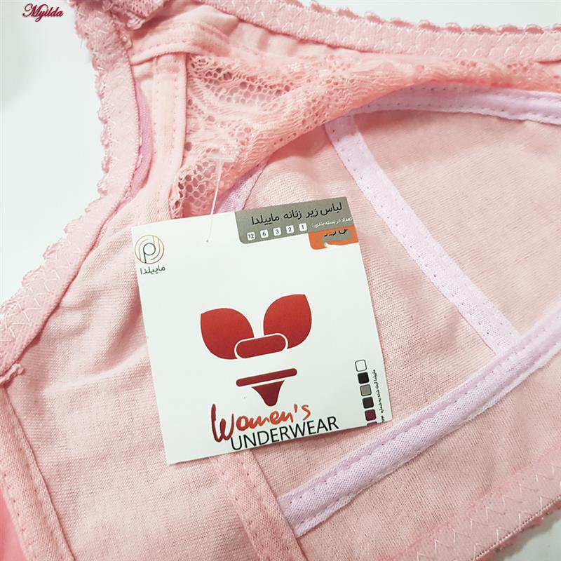 سوتین بدون فنر زنانه رنگ صورتی ماییلدا مدل 5414