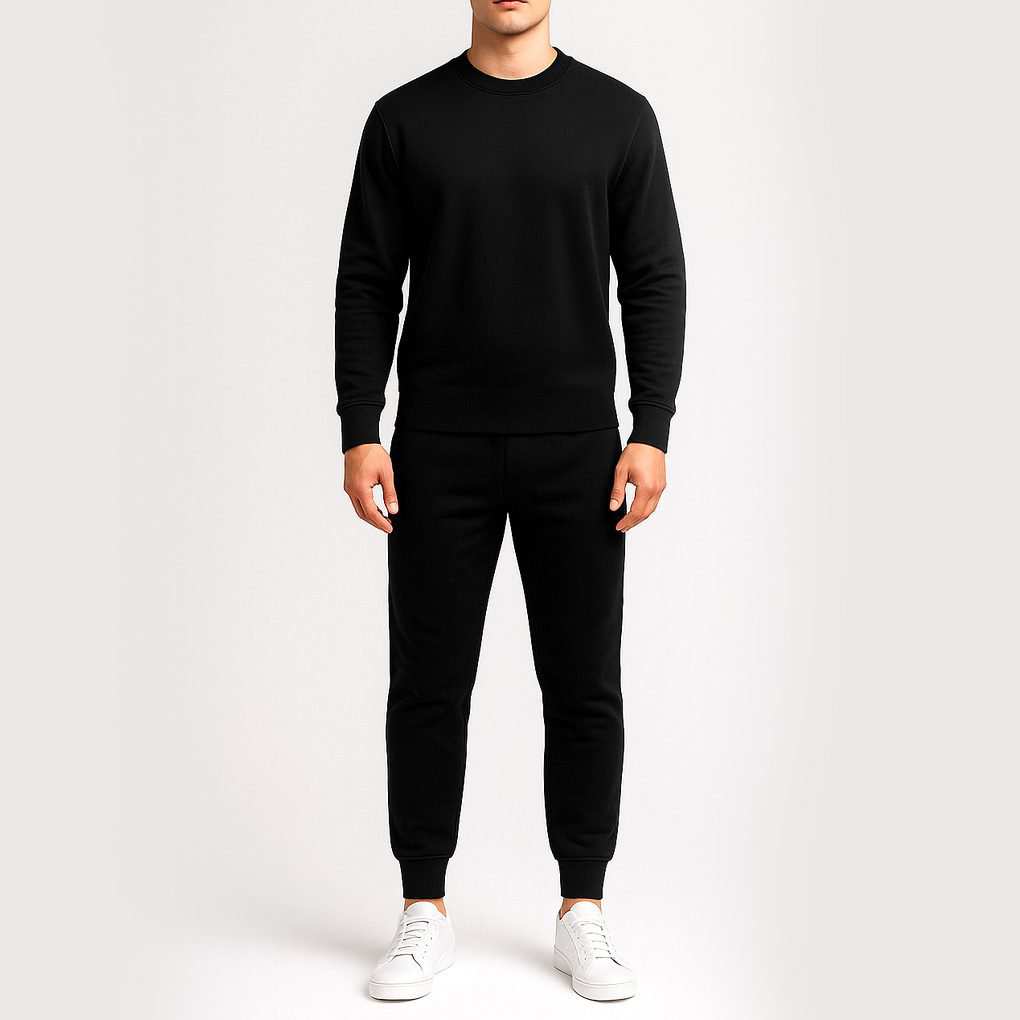 ست تیشرت آستین بلند و شلوار راحتی مردانه ماییلدا مدل تو کرکی کد 5497