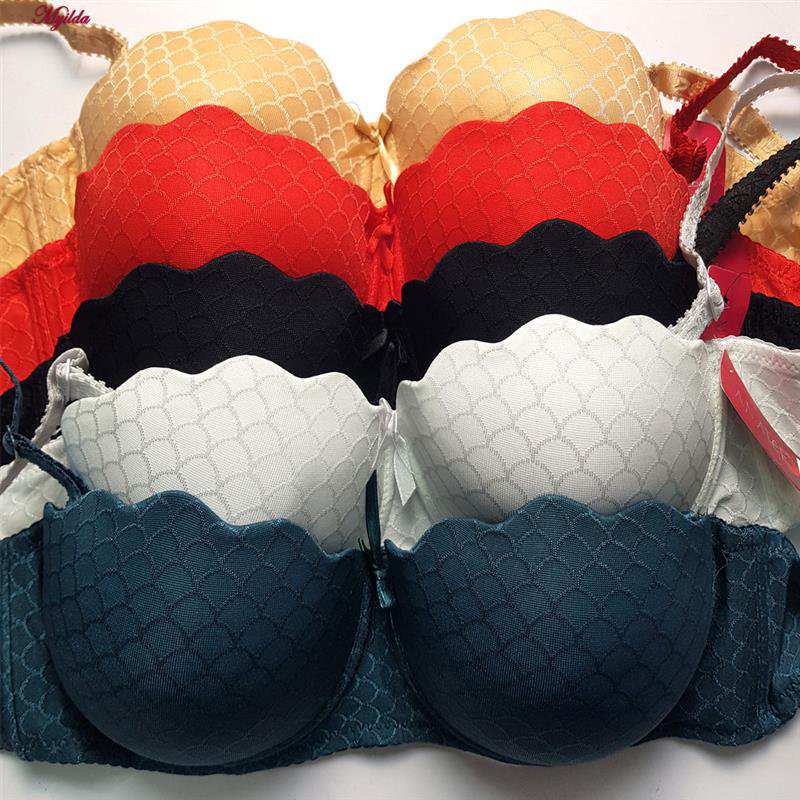 سوتین فنردار زنانه ماییلدا طرح پولک ماهی کد 5494