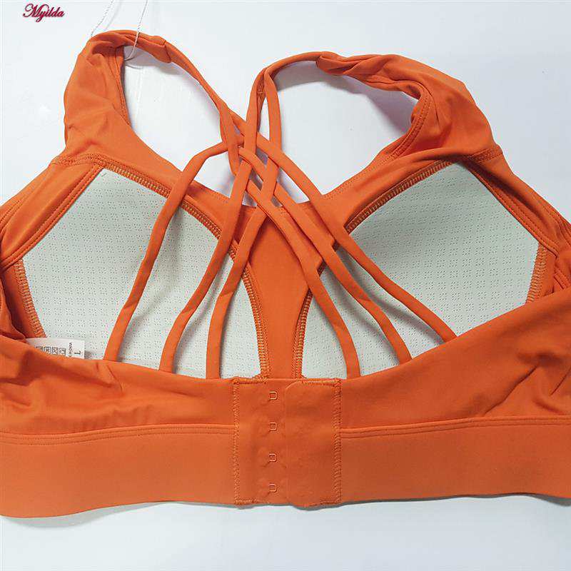 نیم تنه ورزشی زنانه ماییلدا مدل اسپرت پد ثابت پشت ضربدری کد 4848