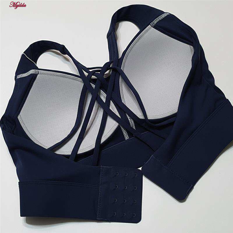 نیم تنه ورزشی زنانه ماییلدا مدل اسپرت پد ثابت پشت ضربدری کد 4848