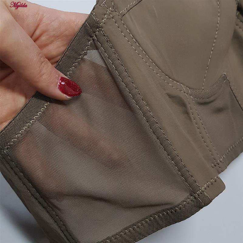 ست شورت و سوتین زنانه ماییلدا مدل لانگ لاین فنردار بند متحرک کد 5480-028