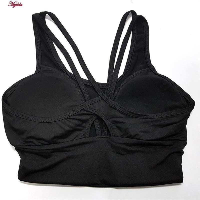 نیمتنه ورزشی زنانه مدل پددار بند ضربدری کد 5485-466 ماییلدا