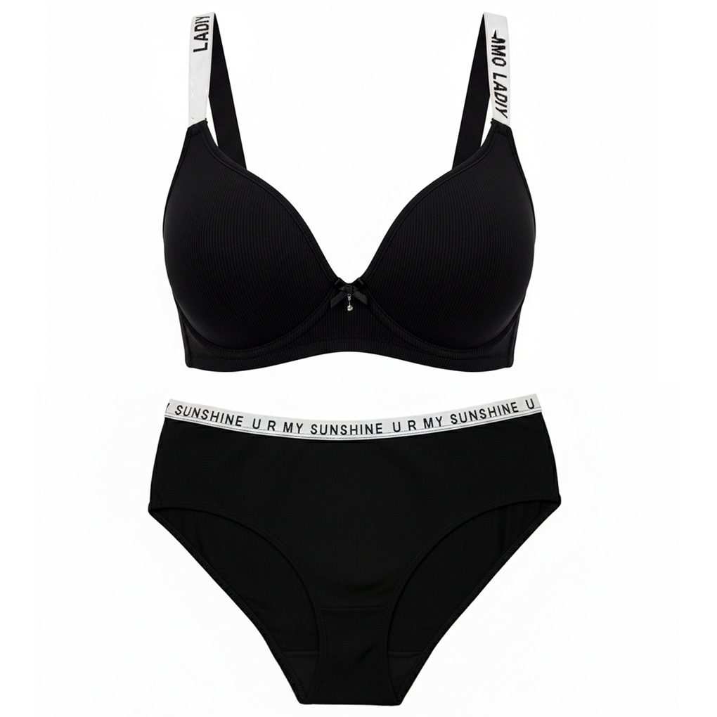 ست شورت و سوتین زنانه براگور مدل اسفنجی فنردار کد 5483-3130 ماییلدا