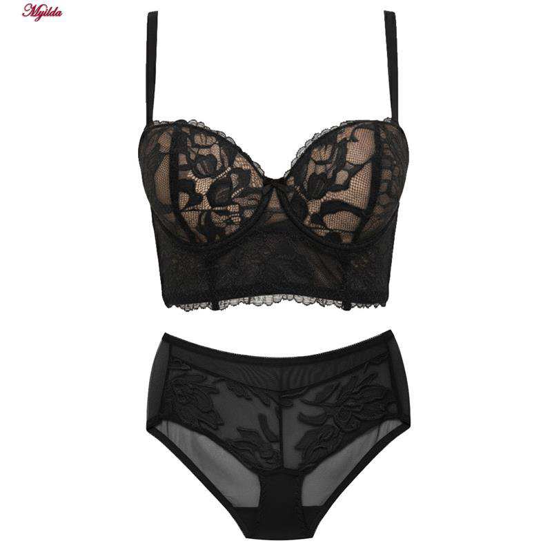 ست شورت و سوتین زنانه ماییلدا مدل لانگ لاین پوش آپ فنردار کد 5479-106