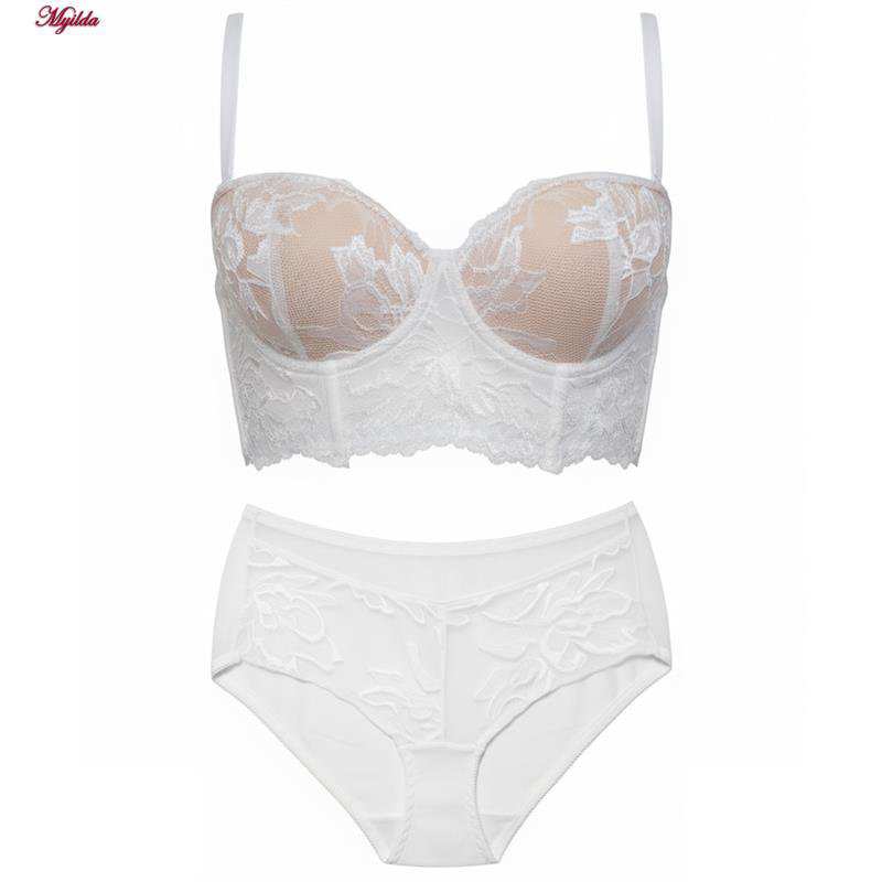 ست شورت و سوتین زنانه ماییلدا مدل لانگ لاین پوش آپ فنردار کد 5479-106