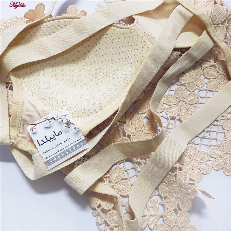 تاپ زنانه ماییلدا مدل گل گلی گیپوری کد 5474-1837