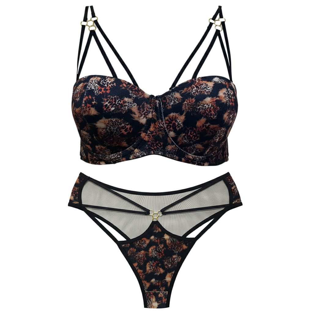 ست شورت و سوتین زنانه ماییلدا مدل فنردار هارنس دار کد 5470-2037