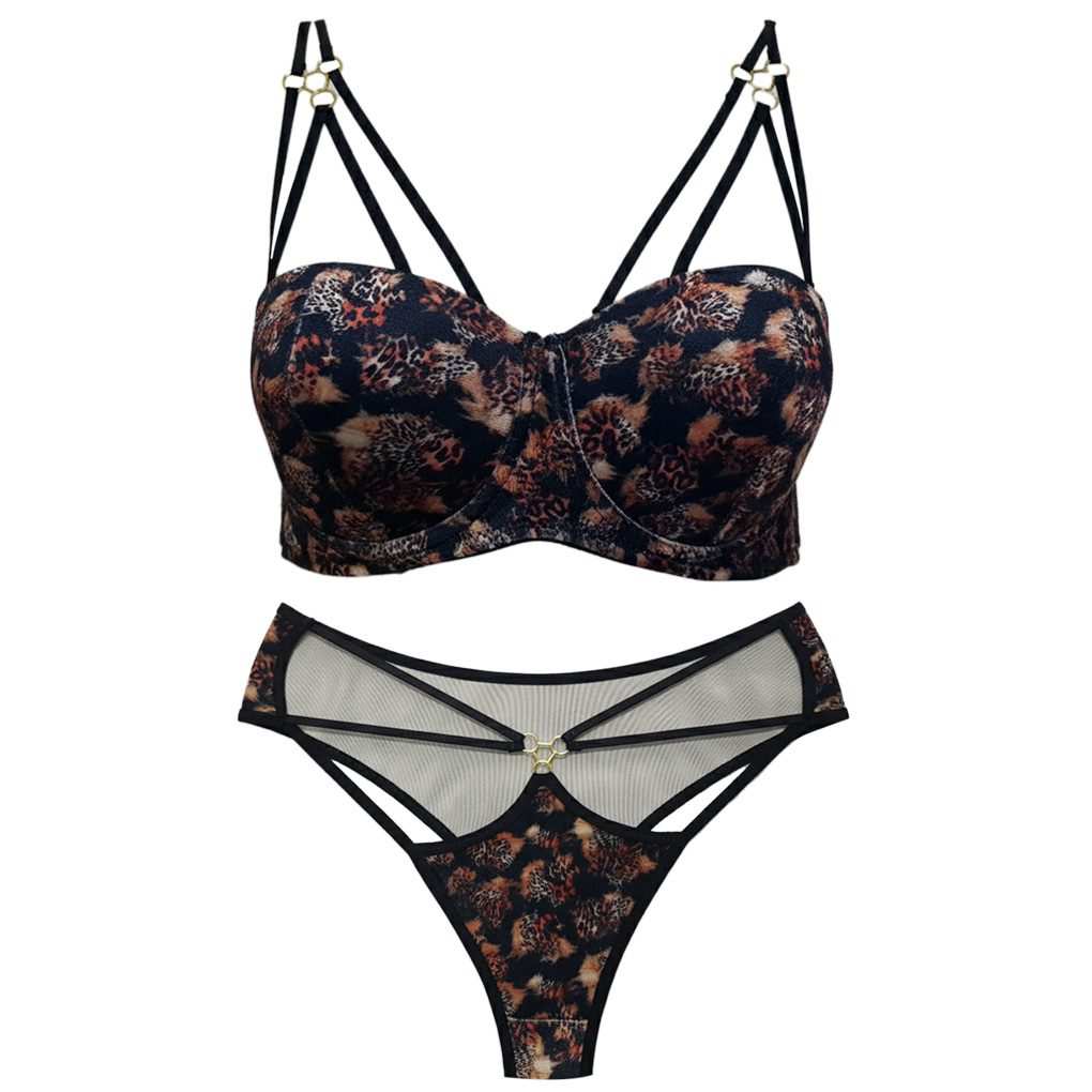 ست شورت و سوتین زنانه ماییلدا مدل فنردار هارنس دار کد 5470-2037