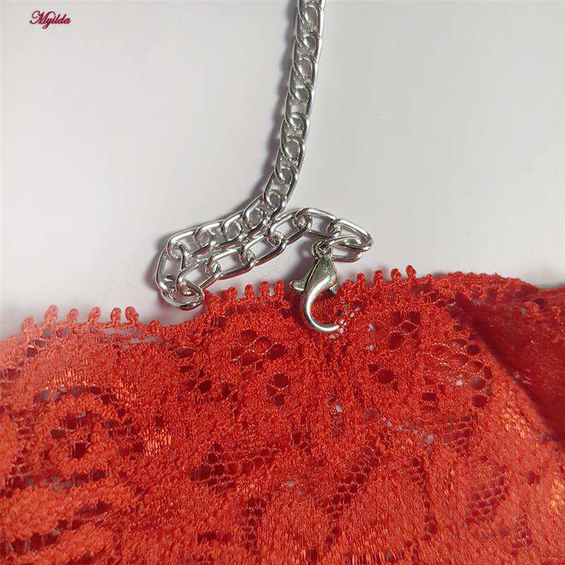 ست شورت و سوتین زنانه مدل گیپوری قلبی کد 5499-2028 به همراه نگهدارنده جوراب ماییلدا