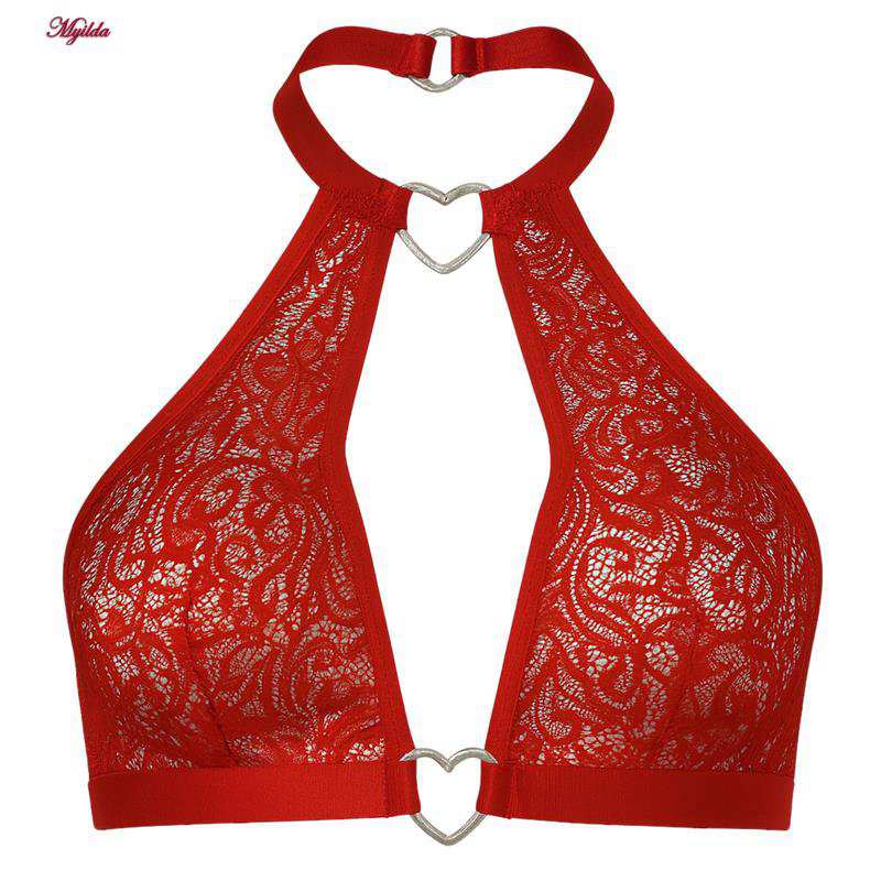 ست شورت و سوتین زنانه مدل گیپوری قلبی کد 5499-2028 به همراه نگهدارنده جوراب ماییلدا