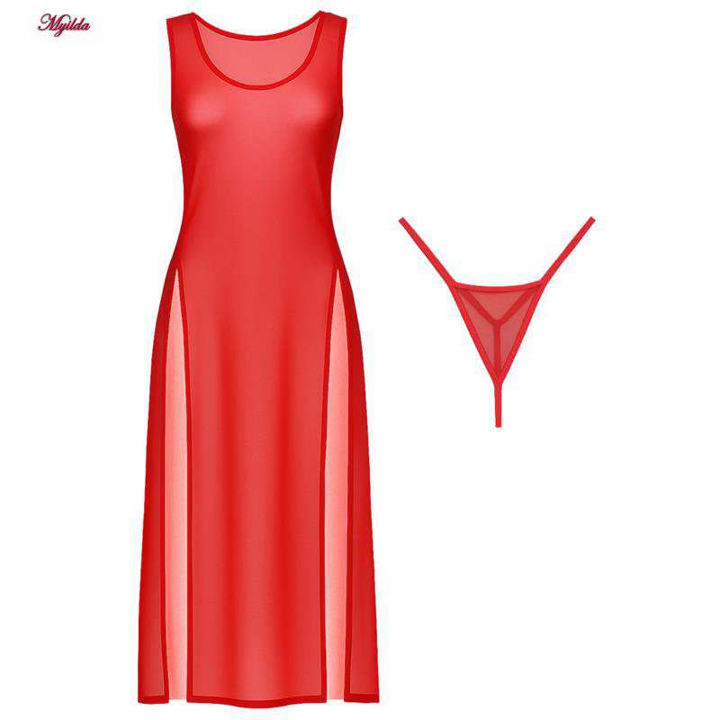 لباس خواب زنانه ماییلدا مدل توری کد 5529-LS53