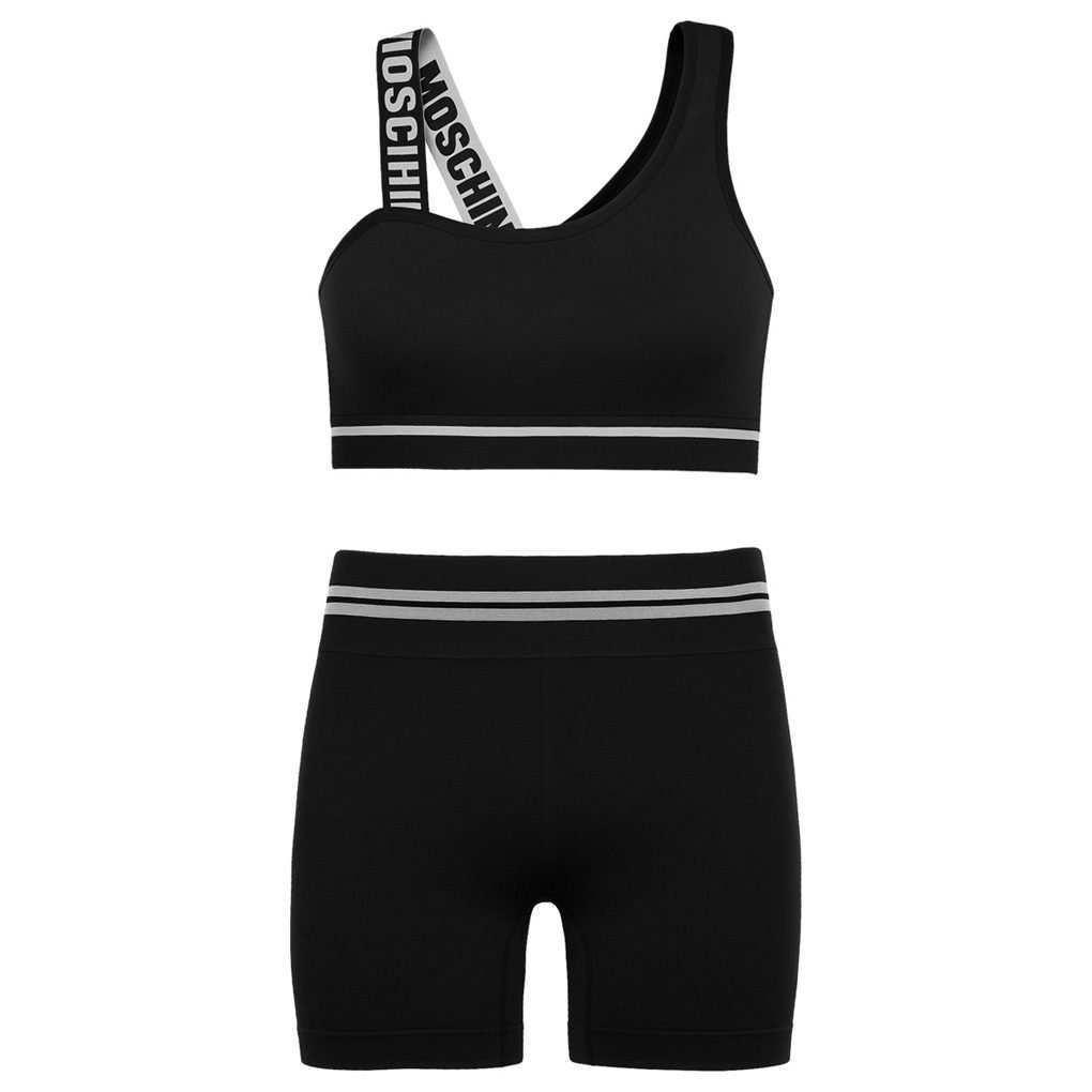 ست نیم تنه و شلوارک ورزشی زنانه مدل سیملس پشت چین دار کد 5562-2333 ماییلدا