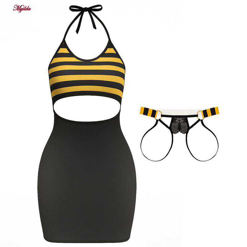 لباس خواب زنانه مدل زنبوری کد 5505-1004 ماییلدا