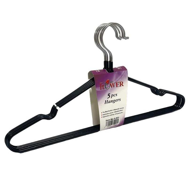 چوب لباسی فلاور روکش دار مدل A-831 بسته 5 عددی ایرسامارکت
