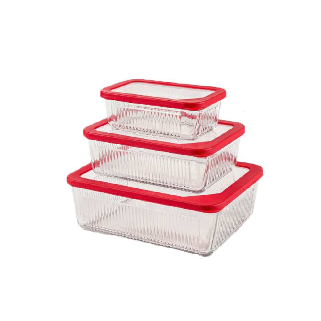 ظرف نگهدارنده لیمون مدل شیاردار کد 2233 بسته 3 عددی ایرسامارکت