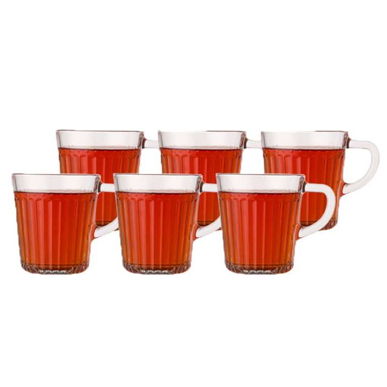 لیوان لیمون مدل دسته دار کد 2281 - 280 سی سی مجموعه 6 عددی ایرسامارکت