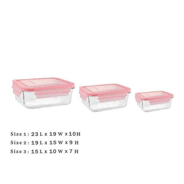 ظرف نگهدارنده لیمون مدل 1806 مجموعه 3 عددی ایرسامارکت