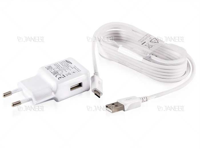 شارژر و کابل میکرو یو اس بی اصلی سامسونگ Samsung Fast Charging With Micro USB Cable 15W