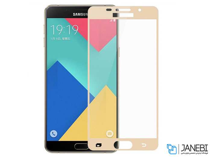 محافظ صفحه نمایش شیشه ای تمام صفحه سامسونگ  Glass Samsung Galaxy A3 2016