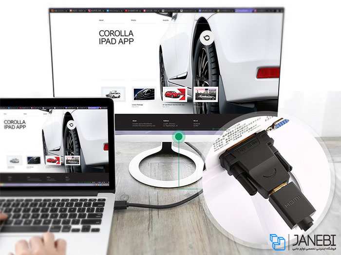 مبدل دی وی آی به اچ دی ام آی یوگرین Ugreen 20124 DVI 24+1 Male to HDMI Female Adapter