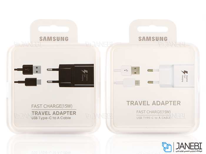 شارژر و کابل تایپ سی اصلی سامسونگ Samsung Fast Charging With Type-C Cable 15W