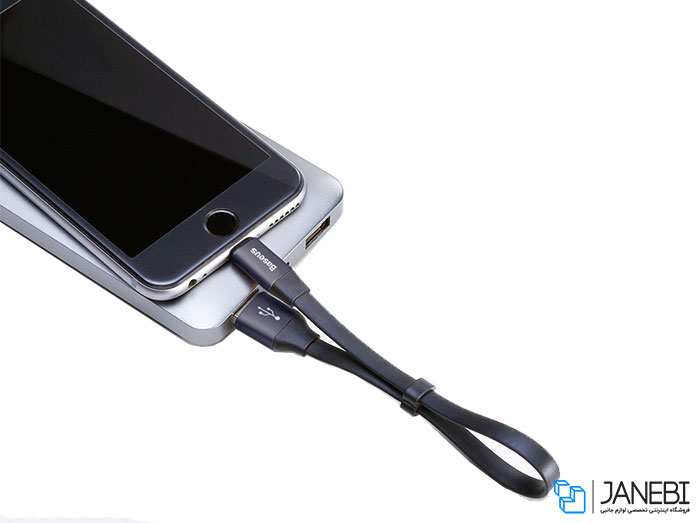 کابل شارژ و انتقال داده لایتنینگ بیسوس Baseus Nimble Lightning Portable Cable 23cm CALMBJ-B01