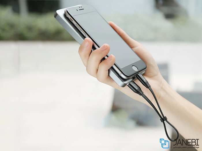 کابل شارژ و انتقال داده لایتنینگ بیسوس Baseus Nimble Lightning Portable Cable 23cm CALMBJ-B01