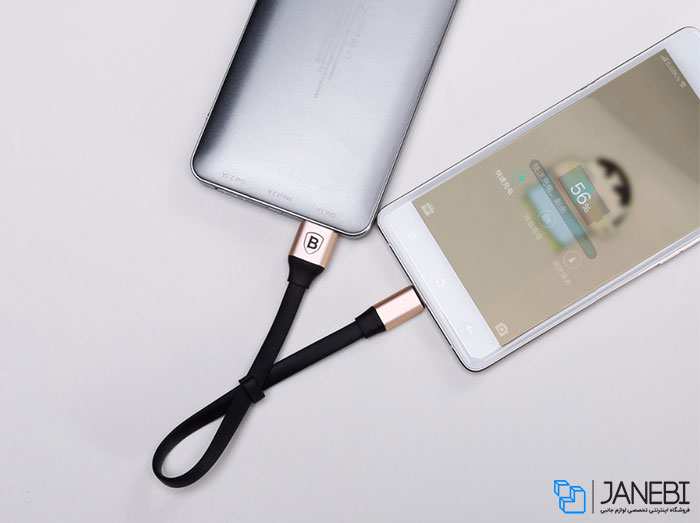 کابل شارژ و انتقال داده لایتنینگ بیسوس Baseus Nimble Lightning Portable Cable 23cm CALMBJ-B01